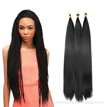 22Inches Long Bone Silky Straight Hair Bundles Extensions Ombre Hair Pre Stretched Braiding Hair For Black Women